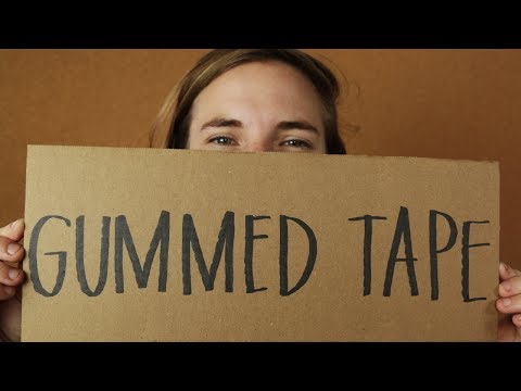 Part of a video titled What is Gummed Tape? - YouTube