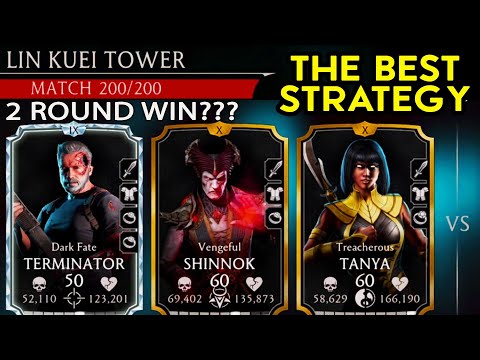 MK Mobile. Best Strategy for Lin Kuei Tower Bosses. How To Beat Battle 200 in 2.5 Rounds.