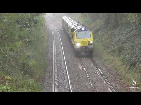 5 FL Convoy. 70003-66620-66616- 66607-66615. Hope Sdgs-Crewe Bas Hall @ Apethorn Lane. 24/10/20