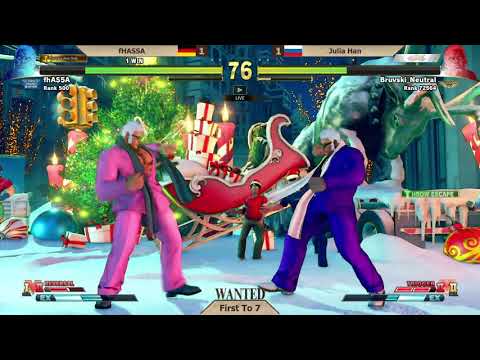 MIRROR MATCH BUT NO MIRRORS? fHASSA (Urien) vs JuliaHan (Urien) FT7 - WANTED SFV Ep27