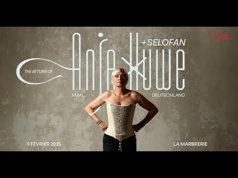 Anja Huwe Xmal Deutschland La Marbrerie Montreuil 9 Fevrier 2025 Concert complet