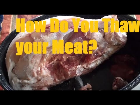How to Properly Thaw Meat! - IN Water IN the Fridge...