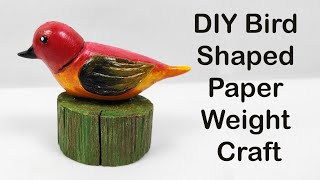 Beautiful Bird Shaped Paper Weight Craft | How to Make a Bird from Clay?