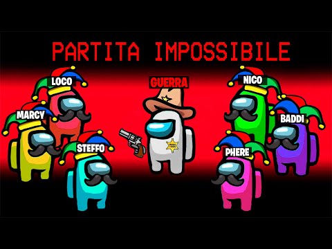 6 PAGLIACCI 1 IMPOSTORE! (MATCH IMPOSSIBILE) - Among Us