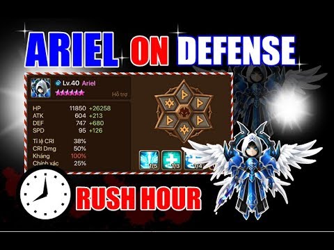 Summoners War | GLOBAL RUSH HOUR | ARIEL ON DEFENSE...Rank 71