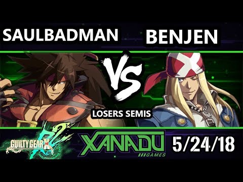 F@X 251 GGXRD2  - Saul Badman (Sol) Vs. Benjen (Axl) - Guilty Gear XRD Rev 2 Losers Semis