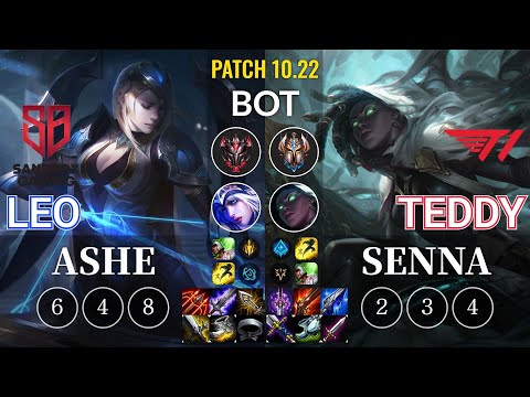SB Leo Ashe vs T1 Teddy Senna Bot - KR Patch 10.22