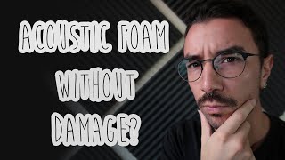 How to Hang an ACOUSTIC FOAM panel Without Damaging the Wall
