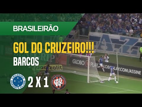GOL (BARCOS) - CRUZEIRO X ATLÉTICO-PR - 22/07 - BRASILEIRÃO 2018