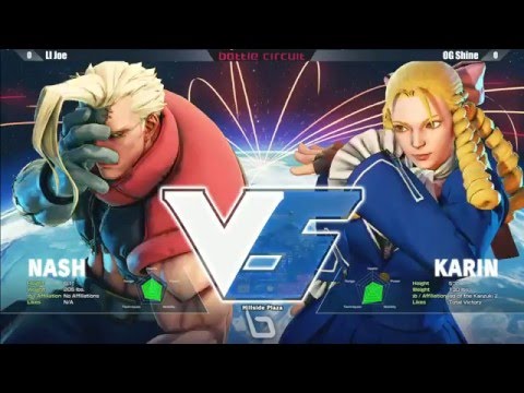 SFV/SF5: Next Level Battle Circuit V.2 - Losers Final - LI Joe (Nash) vs OG Shine (Karin)