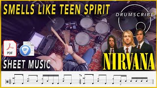 Smells Like Teen Spirit - Nirvana | DRUM SCORE Sheet Music | #12 DRUMSCRIBE
