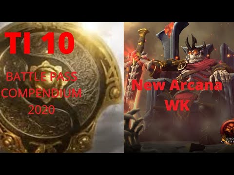 Dota 2 The International 10 Compendium Battle Pass 2020 Preview | TI 10 | WK Arcana