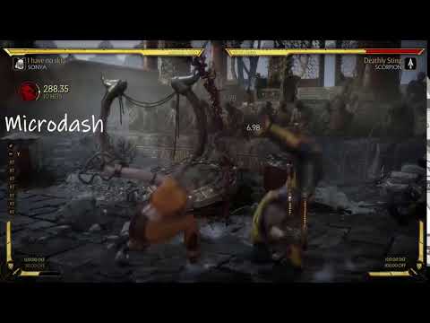 MK 11 - Sonya 1 bar optimal combo (Midscreen)