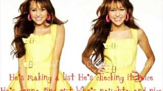 Santa Claus is coming to town(with lyrics)-Miley Cyrus