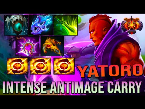 [ Anti Mage ] YATORO INTENSE CARRY - UNSTOPPABLE LATE GAME - EXTREMELY TEAM FIGHT - DOTA 2 GAMEPLAY
