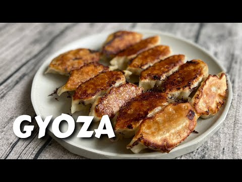 How To Make Crispy & Juicy GYOZA (Japanese Dumplings) | Easiest Way To Wrap Gyoza!