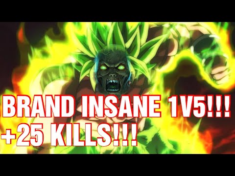 BRAND INSANE 1V5!!! / +25 KILLS!!/Best Brand league of legends gameplay./Support iron to diamond 14.