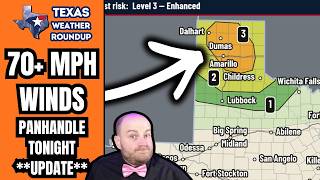 Enhanced Risk: 80+ MPH Winds Possible in the Texas Panhandle Tonight | Update