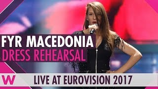 FYR Macedonia: Jana Burčeska “Dance Alone” semi-final 2 dress rehearsal @ Eurovision 2017