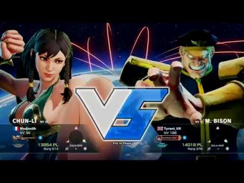 Madjestik ( Chun-li ) VS Tyrant_UK ( M.bison ) HD 1080p 60fps - Street Fighter 5