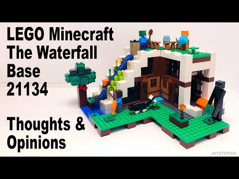 LEGO Minecraft - Waterfall Base 21134 Exploration & Thoughts