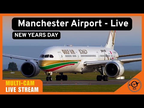 Manchester Airport  LIVE   |  Thur 1st Jan 2026   |  Manchester / Ringway / EGCC