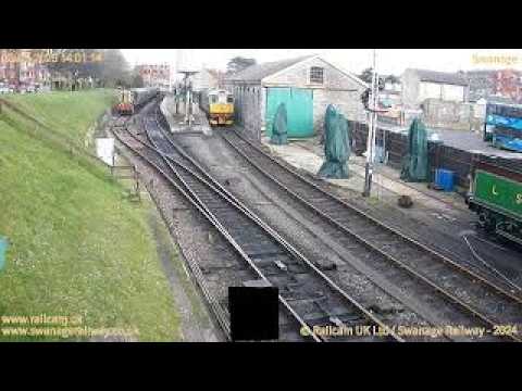 Live webcam view of Swanage Station Trainspotting