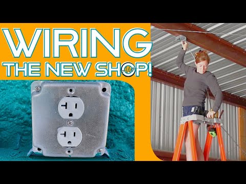 Wiring My New Shop | Adding Outlets and Lighting