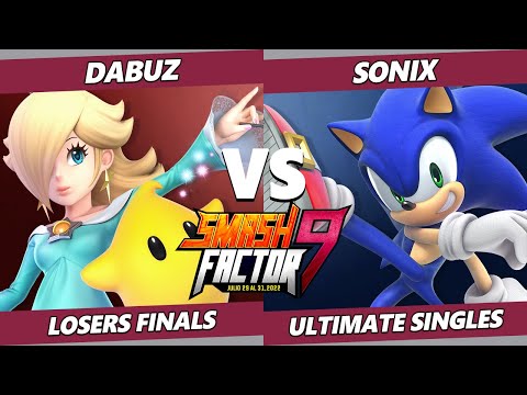 Smash Factor 9 Losers Finals - Dabuz (Rosalina) Vs. Sonix (Sonic) SSBU Ultimate Tournament