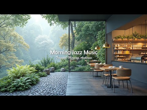 Morning Jazz Music In Tranquil Forest Ambience | Soothing Cafe Jazz Ambience For Relax, Work & St...