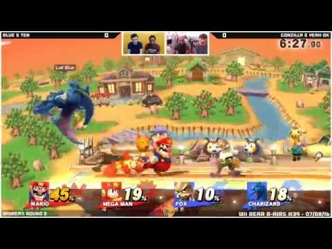 WBB #39 | Blue & Ten vs Gonzilla & Yeah~ok- Winners Qtr Finals - Smash Wii U