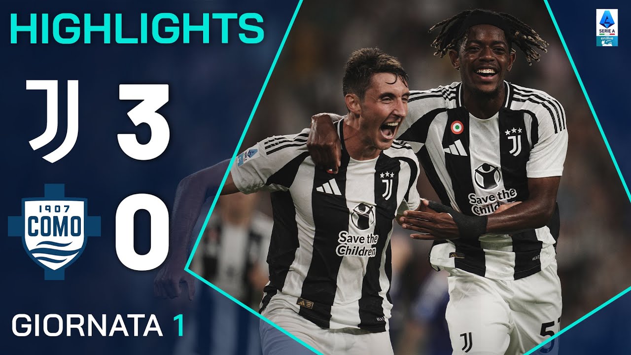 JUVENTUS-COMO 3-0 | HIGHLIGHTS | 1ª GIORNATA | SERIE A ENILIVE 2024/25