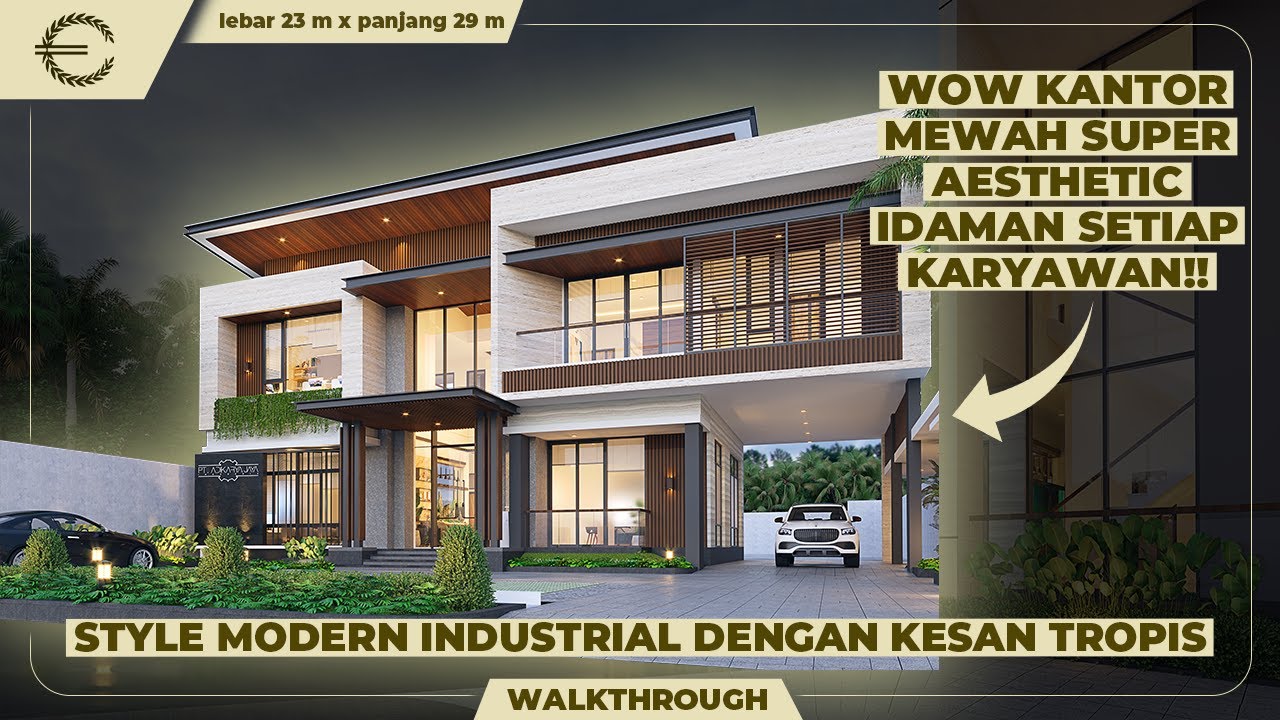 Video 3D Desain Kantor Modern 2 Lantai PT. Adi Karya Jaya Indonesia