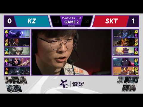 KZ Pawn Leblanc vs SKT Teddy Varus Game 2 Highlights - 2019 LCK Playoffs Round 2