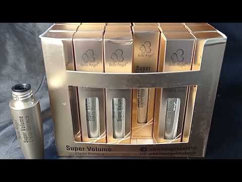 MÁSCARA DE CÍLIOS SUPER VOLUME EFEITO BONECA 18ML BELLE ANGEL BOX COM 24 UN