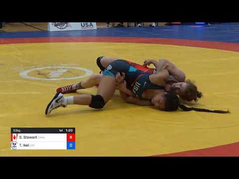 WM/WM 53 KG - QF - Samantha Stewart (CAN) Vs. Tiare-lynn Ikei (EAP)