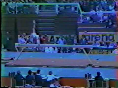 Laura Cutina 1983 Worlds Optionals Beam