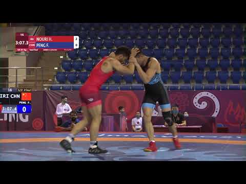 1/2 GR - 87 kg: H. NOURI (IRI) v. F. PENG (CHN)