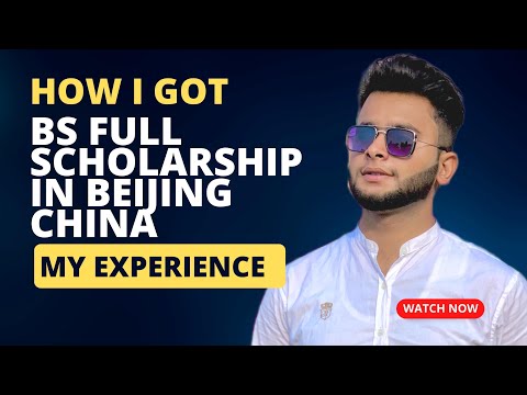 M Ayub got Full Scholarship in Beijing China at North China Electric Power University