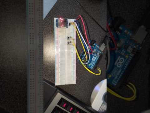Binary Clock using Arduino UNO and Adafruit 8x8 LED matrix backpack