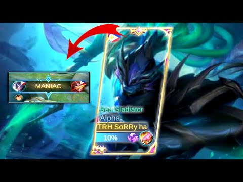 Solo rank game alpha got miniac in mythic..watch this..