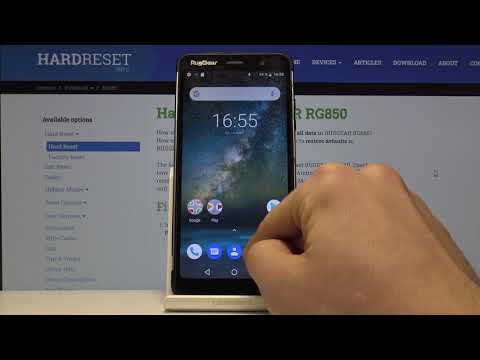 RugGear RG 850 — Как изменить заставку рабочего стола