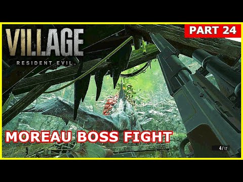 Resident Evil Village Walkthrough Gameplay Part 24 |  Moreau BOSS FIGHT