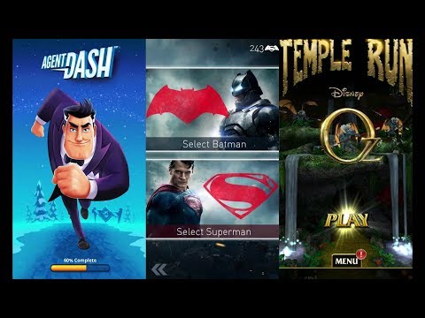 Agent Dash Vs Batman v Superman Who Will Win Vs Temple Run Oz - Endless Run Gameplay