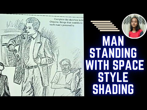 Man Standing with Space Style Shading