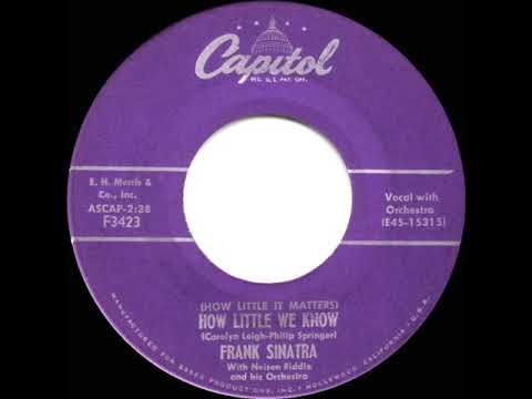 1956 HITS ARCHIVE: (How Little It Matters) How Little We Know - Frank Sinatra