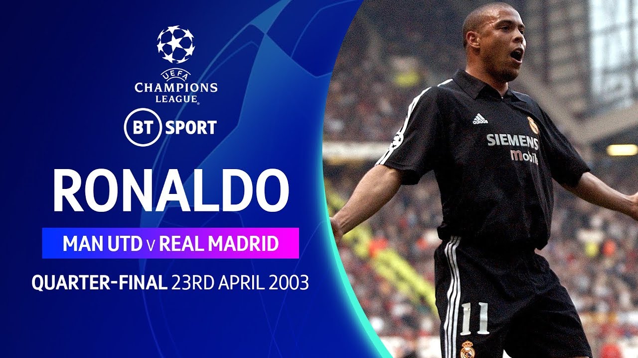 Ronaldo, Real Madrid vs Manchester United (2003) Champions League classic displays - YouTube