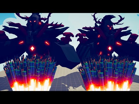 2x DARK GOLEM vs EVERY GOD - Totally Accurate Battle Simulator TABS