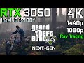 GTA V Enhanced RTX 3050 6GB 4K 1440p 1080p Normal High Very High Settings Ray Tracing
