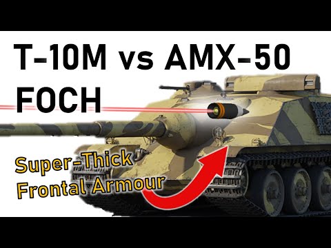 THE MOST HEAVILY ARMOURED TANK DESTROYER | T-10M vs AMX-50 Foch | Armour Penetration Simulation
